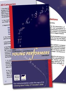 Young Performers Awards program - Tracey Grady Design